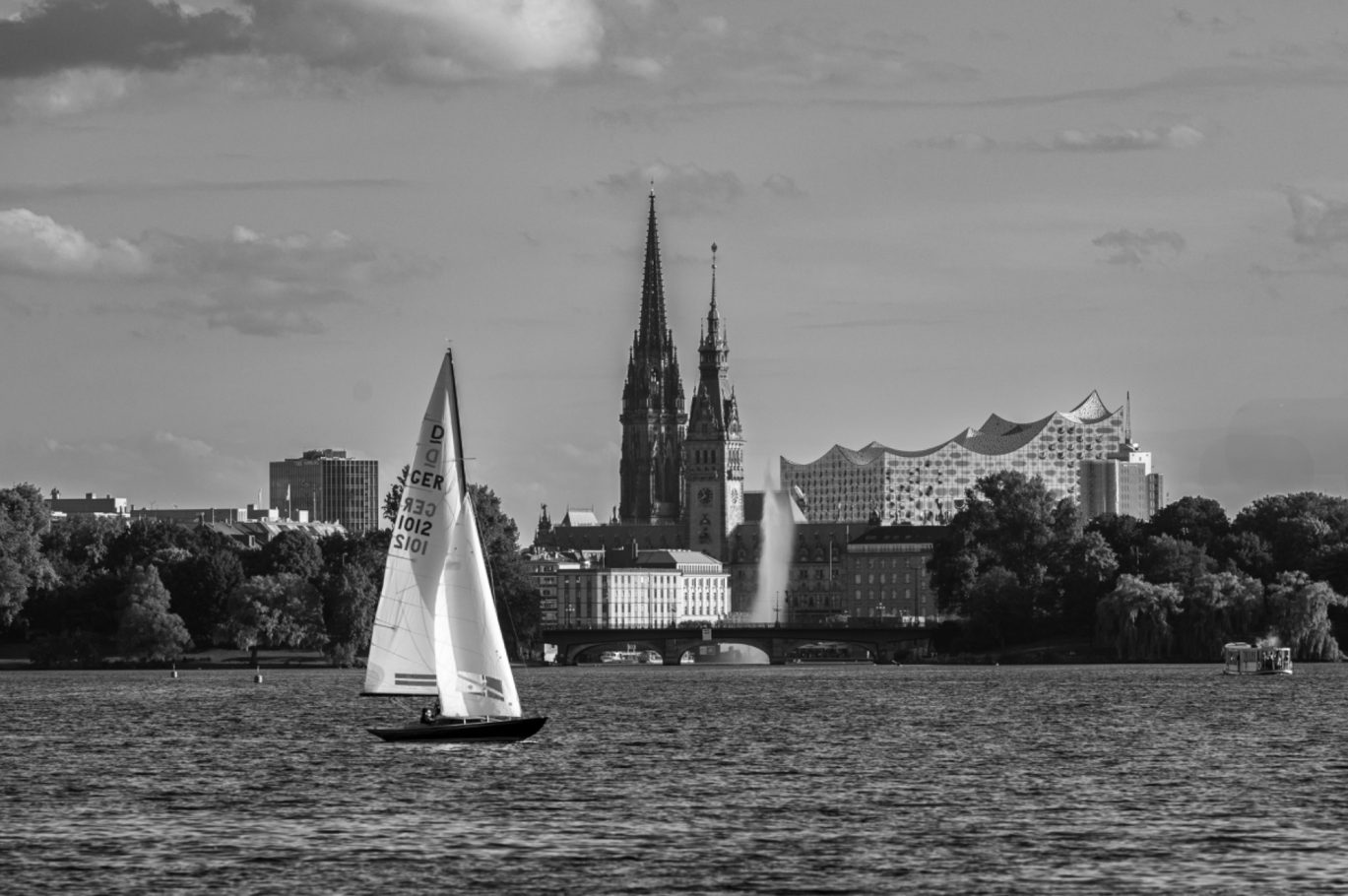 Blick über die Aussenalster